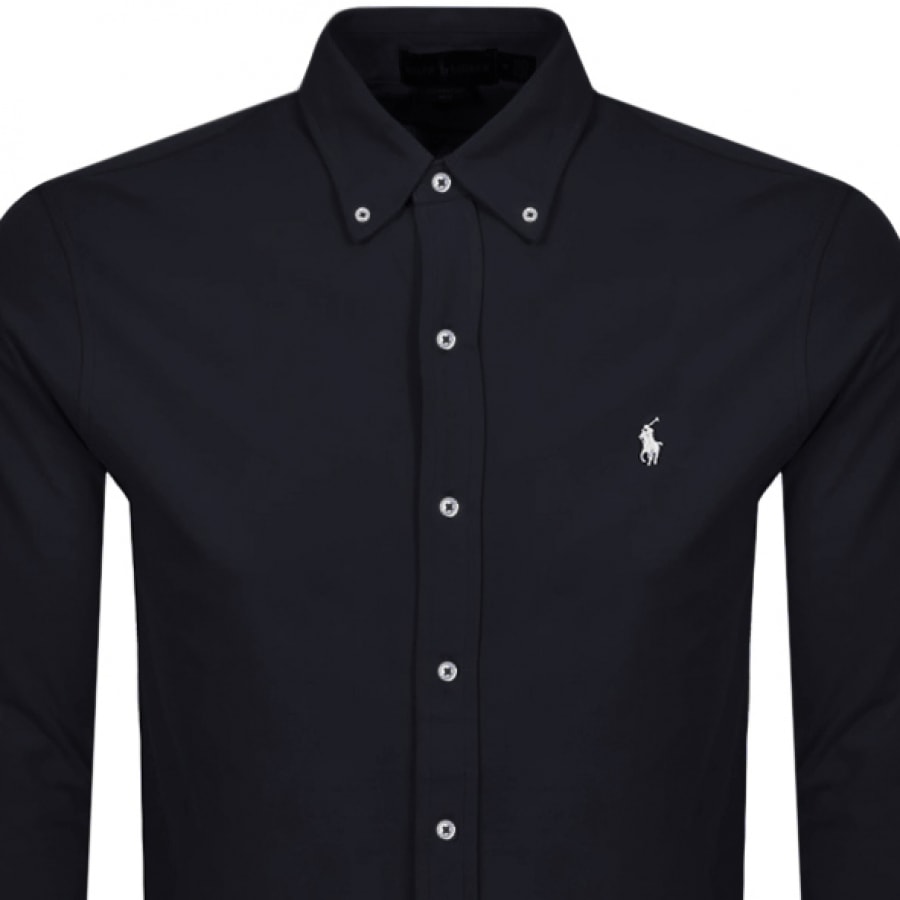 Alternative Image for ProductRalph Lauren Featherweight Mesh Shirt Navy2